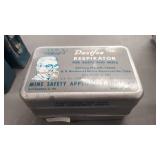 Respirator, and 2 vintage self rescuers