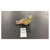 Vintage Small Wales Glass Bird Clear Colors