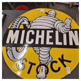 Michelin Porcelain double sided sign 30 inches
