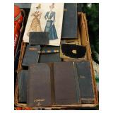 Vintage bibles, art, and billfold lot