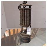 Vintage Wolf Miners Flame Safety Lamp Made In NY