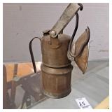 Antique JUSTRITE Carbide Miners Lamp Lantern
