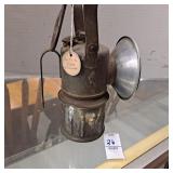 Antique JUSTRITE Carbide Miners Lamp Lantern