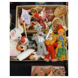 Vintage Christmas ornament lot, Wizard of oz,