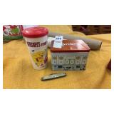 Hersheys Tin, Cup and Knife