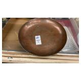 2 Vintage Metal Shallow Bowls