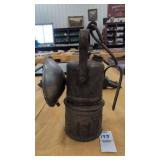 Vintage coal miner lamp