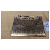 Manganese bronze slope meter