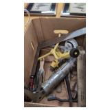 Lot of miscellaneous tools, and sprinkler
