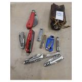 Assortment of pocket knives