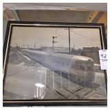 Framed picture of a New York Central Railroad