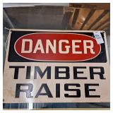 Porcelain Danger Timber Raise 14x10, Stonehouse