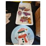 Misc Christmas lot with vintage ornaments