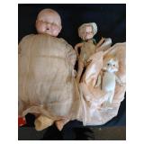 Antique dolls Lambkins, misc