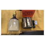 Crockery Jug Lamp, Pottery Tankard