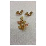 Land storm Black Hills 10k Gold Brooch and