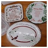 Christmas plates