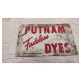 2 metal signs, one 6 x 4 inch Putnam fadeless