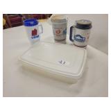 Atlantic mugs & egg plate