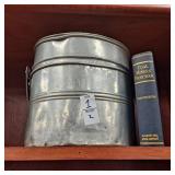 vintage three-piece Buckeye aluminum coal miner's