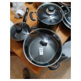Pot lot 3 pieces T-FAL, Farberware etc