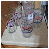 Coors Light "U.S. Armed Forces" pint glasses.