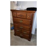 3 Piece Wood Dresser, End Table, & Dresser w/