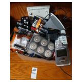 New batteries, phone, misc lot