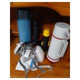 Misc. Lot respirator and filters, flashlights,