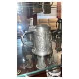 Vintage Pewter Beer Stein