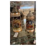 Pair of Vintage German Beer Steins