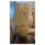 Pair of Ceramic Brass Table Lamps