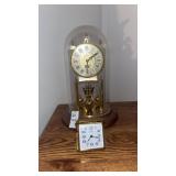 Westminster Quartz clock under Glass Dome w
