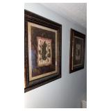 2 Botanical Print Wall Art Pieces