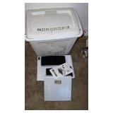 Hamper, Leg Exerciser, & Scale