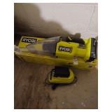 Ryobi one cordless vac with battery and charger