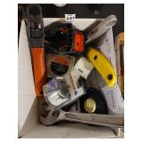 Tray lot of tools, Craftsman, Lenox etc