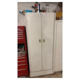 White Metal Cabinet no contents