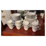 Set of Crescent Fine China Dish and Cup Set