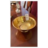 24k Gold Stanley Roberts Electroplated Bowl