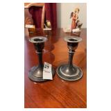 Pair of Oneida Silverplated Candle Stick Holders