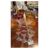 Anne Hutte Hock Wine Glasses and Shot Glasses