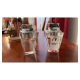 Set of West Germany Glass Table Lighters