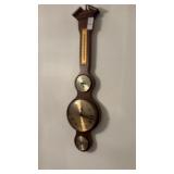Vintage Wall Barometer Thermometer