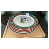 Longaberger Holiday Snack Plates