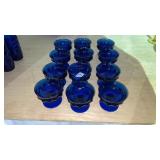 Blue Glass Sherbet Glasses