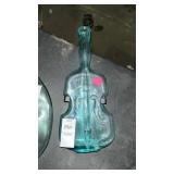 Glass Violin Bottle