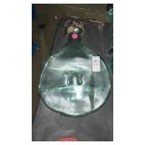 Flat Glass Brandy Bottle