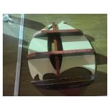 Wooden ship display rack