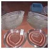 Vintage Jeannette Glass "National" pattern oval